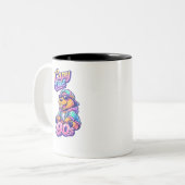 カピバラ 90年代風 レトロ ネオン カピィ マグカップ (正面左)