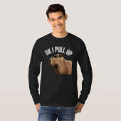 カピバラ OK 乗り込むぞ げっ歯類 動物 リスペクト ジョーク Tシャツ (正面フル)