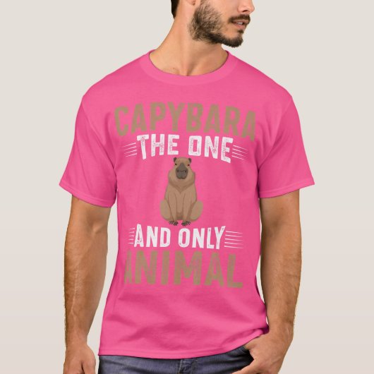 カピバラIカピバラの唯一の動物 Tシャツ (正面)
