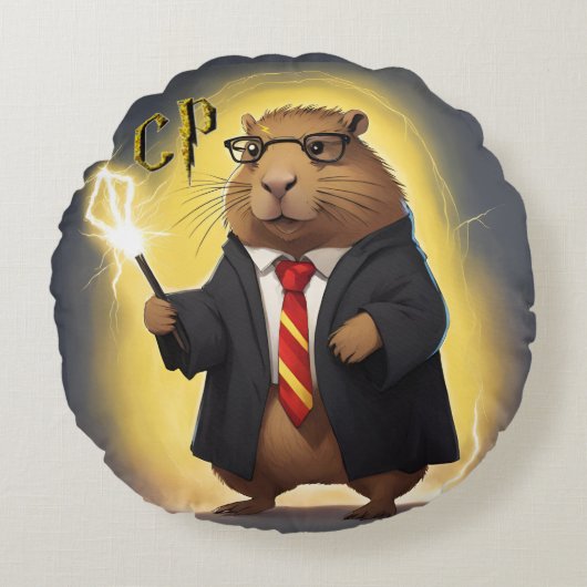 カピバラP ラウンドクッション (正面)