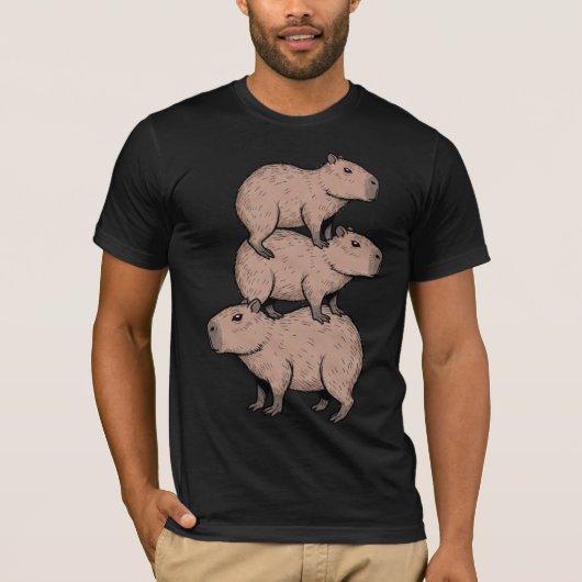 カピバラTシャツ Tシャツ (正面)
