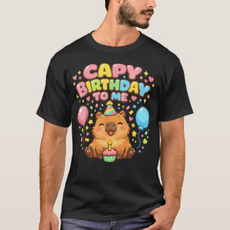 カピバースデーガール かわいいカピバラ好き アニマル Tシャツ