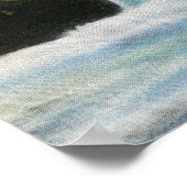 カピラーノキャニオン上流に跳躍サーモンのビュー ポスター (角)