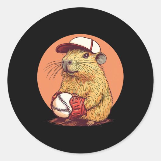 カピラ・セールプレーヤーかわいい帽子 ラウンドシール (正面)