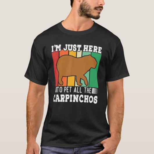 カピンチョスのカピバラ・ジャイアント齧歯動物1 Tシャツ (正面)