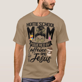 カフおもしろいインで動く汚いブンホームスクールママ Tシャツ