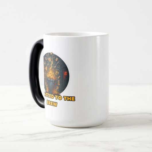 カフおもしろいイン中毒マグ モーフィングマグカップ (正面左)