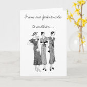 カファッショニスタード カード (黄色い花)