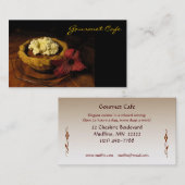 カフェかレストラン 名刺 (正面/裏面)