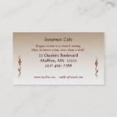 カフェかレストラン 名刺 (裏面)