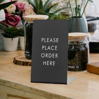 カフェご注文のサイン 台座サイン