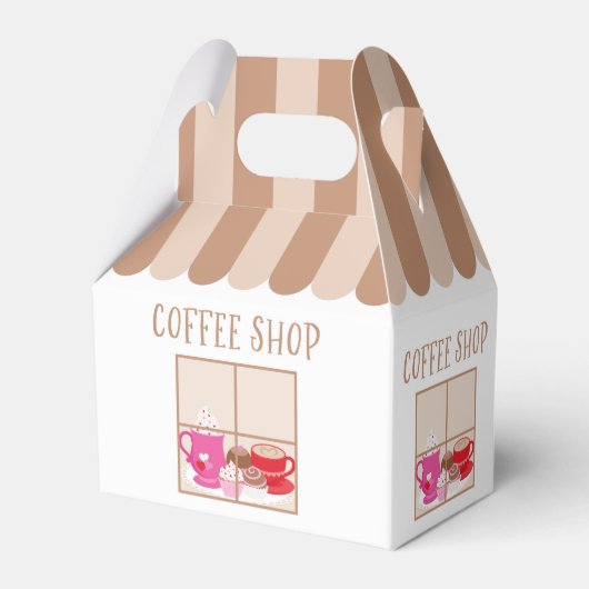 カフェでのブライダルシャワーパーティー フェイバーボックス (裏面サイド)