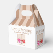 カフェでのブライダルシャワーパーティー フェイバーボックス (正面サイド)