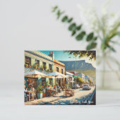 カフェでケープタウン南アフリカ ポストカード (スタンド正面)