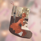 カフェでヴィンテージパリスシーンby Fernand Lungren スモールクリスマスストッキング
