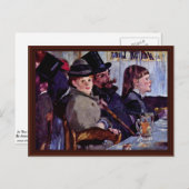 カフェで：キャバレーby Reichshoffen ポストカード (正面/裏面)