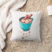 カフェとキッチンの装飾ホットチョコレート。 クッション (ブランケット)