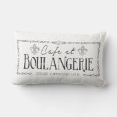 カフェとBoulangerieのフランスのな枕装飾 ランバークッション (裏面)