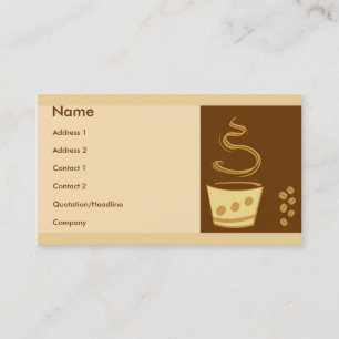 カフェのスタイル 名刺