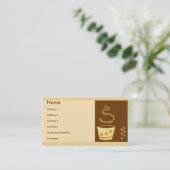 カフェのスタイル 名刺 (スタンド正面)