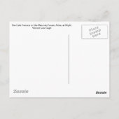 カフェのテラスは、アーレスの場所で行われます。 ポストカード (裏面)