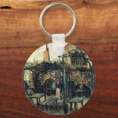 カフェのテラス、モンマルトル by ヴィンセント・ヴァン・ゴッホ キーホルダー (正面)