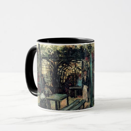 カフェのテラス、モンマルトル by ヴィンセント・ヴァン・ゴッホ マグカップ (正面左)