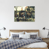 カフェのテラス，モンマルトルbyビンセント・ヴァン・ゴッホ キャンバスプリント (インサイチュ (寝室))