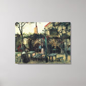 カフェのテラス，モンマルトルbyビンセント・ヴァン・ゴッホ キャンバスプリント (正面)