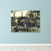 カフェのテラス，モンマルトルbyビンセント・ヴァン・ゴッホ キャンバスプリント (インサイチュ (ウッドフロア))