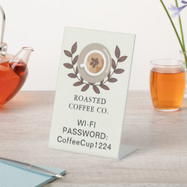 カフェのテーブルサイン 台座サイン
