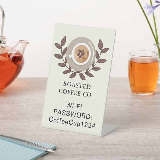 カフェのテーブルサイン 台座サイン (インサイチュ)