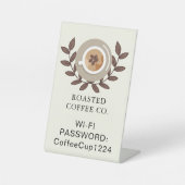 カフェのテーブルサイン 台座サイン (正面)