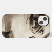 カフェのパグ iPhoneケース (裏面横)