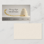 カフェのパン屋の名刺 名刺 (正面/裏面)