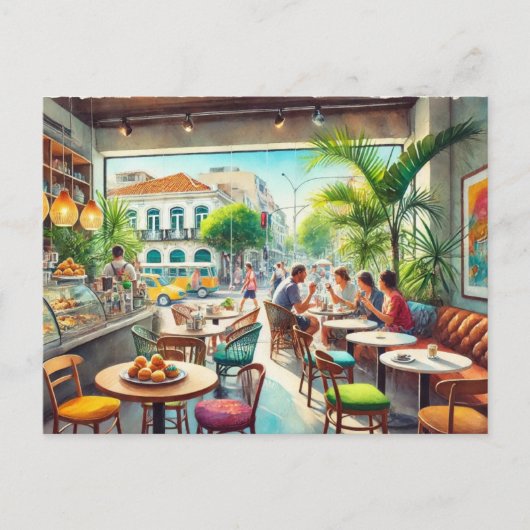 カフェのブラジルのマグ ポストカード (正面)
