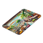 カフェのブラジルのマグ マグネット (左側)