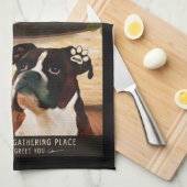 カフェのボクサー キッチンタオル (四つ折り)