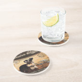 カフェのミニチュア・シュナウツァー コースター (側面)