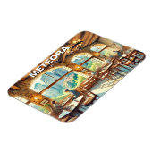 カフェのメテオラギリシャの観光風景 マグネット (左側)