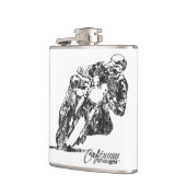 カフェのレーサーのオートバイの平均の傾きのヴィンテージのスタイル フラスク (左)