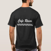 カフェのレーサーのレジ係 Tシャツ (裏面)