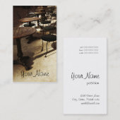 カフェの名刺のテンプレート 名刺 (正面/裏面)