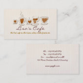 カフェの名刺 名刺 (正面/裏面)
