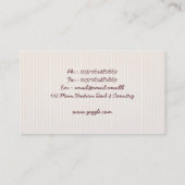 カフェの名刺 名刺 (裏面)