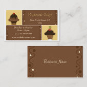 カフェの名刺 名刺 (正面/裏面)