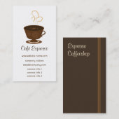 カフェの名刺 名刺 (正面/裏面)
