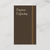 カフェの名刺 名刺 (裏面)