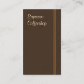 カフェの名刺 名刺 (裏面)