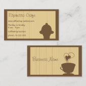 カフェの名刺 名刺 (正面/裏面)